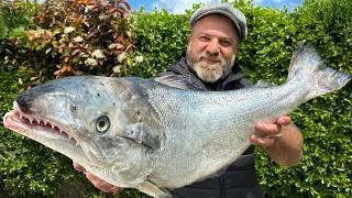 I Fillet an Atlantic Salmon and Deep-Fried It!