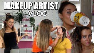 MUA VLOG  get ready with me for work... what I do in a normal day @ the studio 