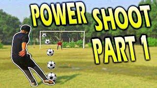 How to shoot / kick Soccer ball with power-Football freekick proper technique tutorial (HINDI)