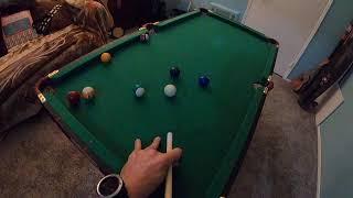 mini pool on 4 foot table