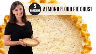 Keto ALMOND FLOUR PIE CRUST: 5 Ingredients, Flaky & Buttery!