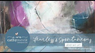 Abstract art tutorial #3  | Intuitive acrylic painting in my art journal