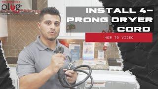 How To Install 4-Prong Dryer Cord on an Electric Dryer - Installation