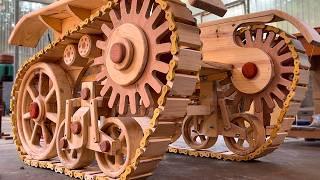 80-Year-Old Craftsman Builds a Steampunk-Inspired Wooden Chair