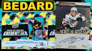 BEDARD IS ON-CARD! - Opening 2 Boxes of 2023-24 Upper Deck Credentials Hockey Hobby