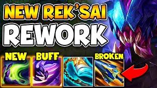 NEW REK'SAI REWORK IS HERE AND IT'S 100% BROKEN! (NEW PASSIVE, MASSIVE BUFFS)