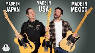 Fender Telecaster - Made in Mexico, Japan & USA | What is the difference??