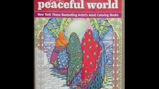 Marty Noble's Peaceful World: New York Times Bestselling Artists' Adult Coloring Books flip through