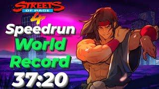 Streets Of Rage 4 Speedrun World Record 37:20 Mania+ V08