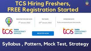 TCS Hiring Again Batch 2022 | TCS Smart hiring | Syllabus, pattern, Mock test & Strategy