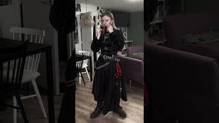 Get ready with me ! #fashion #ootd #vampire #goth #skirt