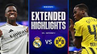 Real Madrid vs. Borussia Dortmund: Extended Highlights | UCL League Phase MD 3 | CBS Sports Golazo