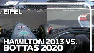 Nurburgring Lap Comparison: Lewis Hamilton 2013 vs Valtteri Bottas 2020