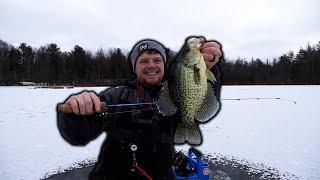 Fishing Thin EARLY ICE in Wisconsin! (BIG Crappies!!)