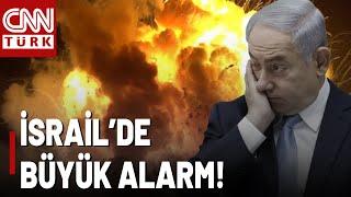 SON DAKİKA  İsrail'de 147 Noktada Roket - İHA Alarmı!