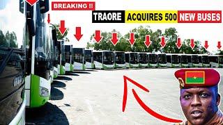 IBRAHIM TRAORE OF BURKINA FASO ACQUIRES 500 NEW CITY BUSES AND LISTS HIS REASONS.