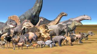 Animal Size Comparison: Living and Prehistoric I 3D Animation