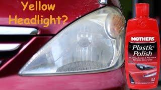 Headlight Restoration : Mothers Plastic Polish