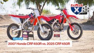 2007 Honda CRF450R vs. 2025 Honda CRF450R | Keefer Tests Back-to-Back!