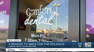 Comfort Dental offers dental care for free before Christmas