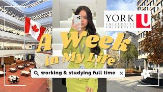 a week in my life as a university student while working 9-5 job