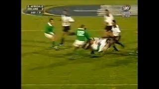 Pieter Muller huge tackle on Eric Elwood