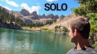 Solo alpine camping and fly fishing