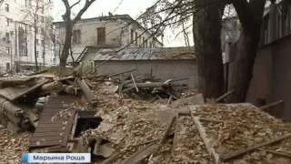 Снос деревянного дома в Марьиной роще 30.10.14. Комментирует Андрей Новичков