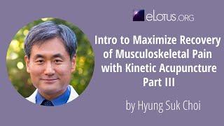 Intro to Maximize Recovery of Musculoskeletal Pain with Kinetic Acupuncture, Part III with Dr. Choi