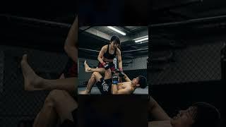 a man get a knock out by a women #ufc #mma #mixedmartialarts #roadfc #onefc