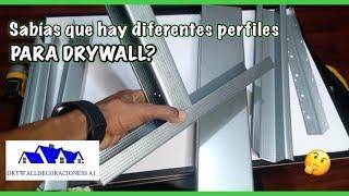 MATERIALES BÁSICOS para DRYWALL perfiles Parantes y Rieles, sabías que hay diferentes medidas?