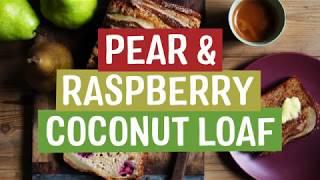 Pear & Raspberry Coconut Loaf