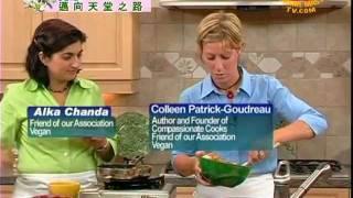 Compassionate Cooks, featuring Colleen Patrick-Goudreau, Create Peanut Tofu Veggie Stir-fr