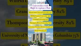 Universities in Canada   #highacceptancerate #universitiesincanada #studyabroad