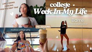 WEEK IN MY LIFE IN COLLEGE AT BOISE STATE UNIVERSITY | teaching barre, line dancing + friends!