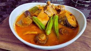 How to make  Authentic GHANAIAN MEAT and FISH LIGHT SOUP from Scratch || Easy Recipe Included