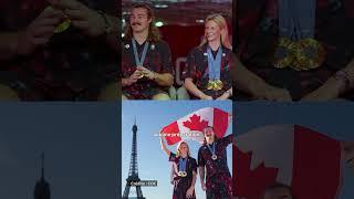 Summer McIntosh et Ethan Katzberg réagissent à leur rôle de porte-drapeaux!