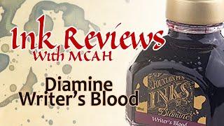 Ink Review: Diamine Writer’s Blood Fountain Pen Ink