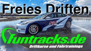 DRIFTEN ohne VERSCHLEISS | funtracks.de | Tesla Model 3 Performance