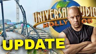 BIG Drop Track added on Fast and Furious Rollercoaster at Universal Studios Hollywood Today!