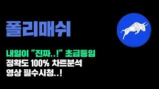 폴리매쉬 [긴급] 내일이 "진또배기" 초급등임..! 정확도 100% 차트분석, 영상 필수시청..! #코인시황