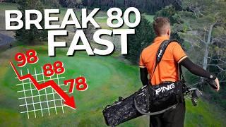 4 RULES to BREAK 80 Consistently (No Swing Changes)