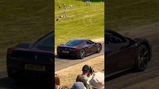 @TFJJ FERRARI 458 ITALIA FLAT OUT AT HEVENINGHAM CONCOURS! #viral #trending #youtube #shorts #cars