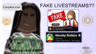 This Roblox YouTuber *SCAMS* his audience?! (Novely Roblox) | Roblox rant 2024