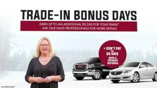 Trade-In Bonus Days at Davis GMC Buick Lethbridge