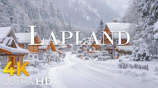 Enchanting Lapland Wonderland with Piano Music ️ 4K Ambience & Snowy Landscapes️4K Video Ultr HD