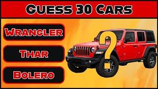 Guess The Car Name Launched in India | 30 Cars | Car Quiz