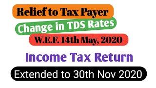 New TDS Rates for F.Y. 2020-21| TDS rates reduces by 25% - by Manoj Malu