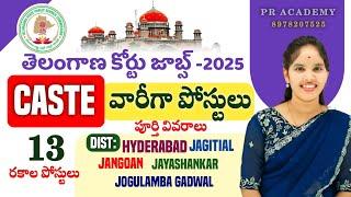 TS high court district wise vacancy 2025 !!total 17 post community wise vacancy !!మి జిల్లాలో ఖాళీలు