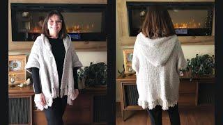 Hooded Short Sleeve Cardigan ~ Addi, Sentro, Circular Knitting